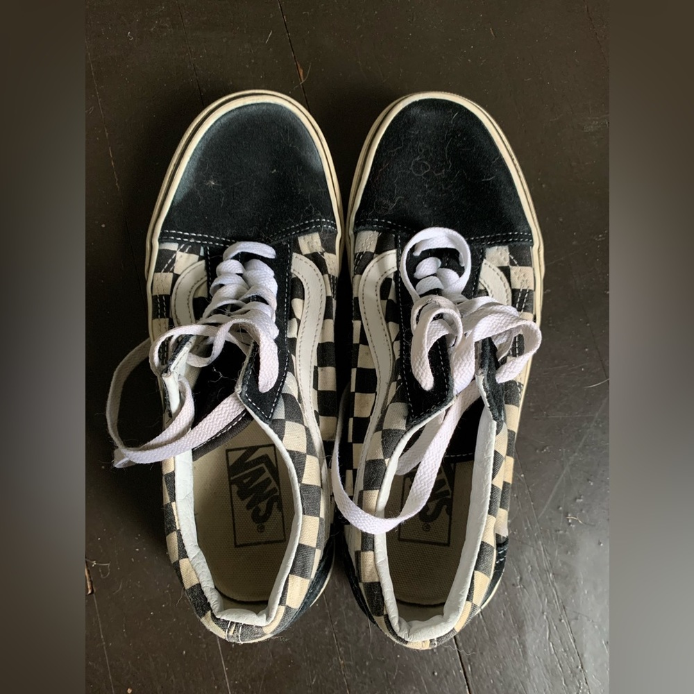 ❤️❤️Sale❤️❤️Vans checkered . Old school. Women size 8. Men’s size 6.5
